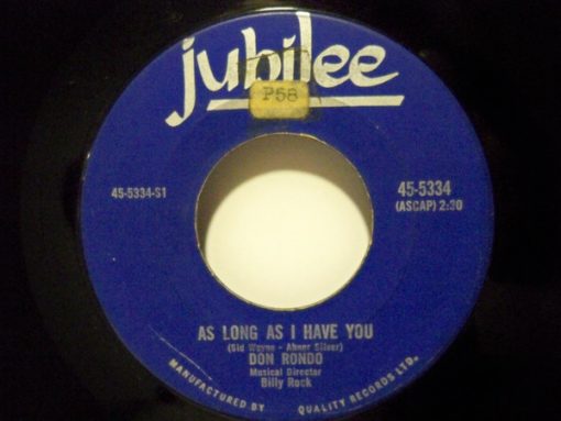 Don Rondo - As Long As I Have You / City Lights (7", Single) (Near Mint (NM or M-))