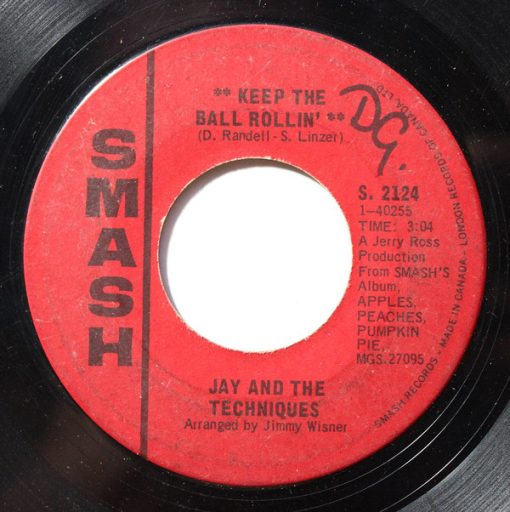 Jay & The Techniques - Keep The Ball Rollin' / Here We Go Again (7", Single) (Near Mint (NM or M-))