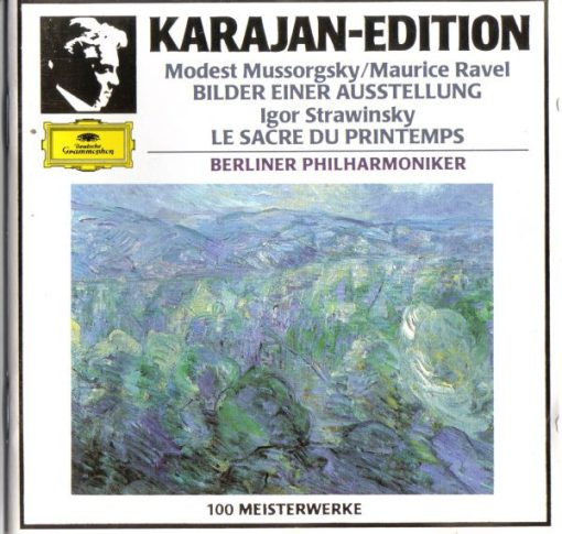 Modest Mussorgsky / Maurice Ravel, Igor Stravinsky, Herbert von Karajan, Berliner Philharmoniker - Bilder Einer Ausstellung / Le Sacre Du Printemps (CD, Album, Comp, RM) (Near Mint (NM or M-))