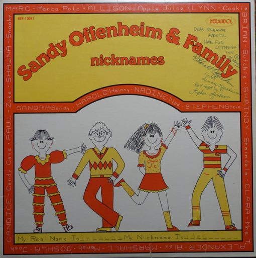 Sandy Offenheim - Nicknames (LP, Album) (Mint (M))