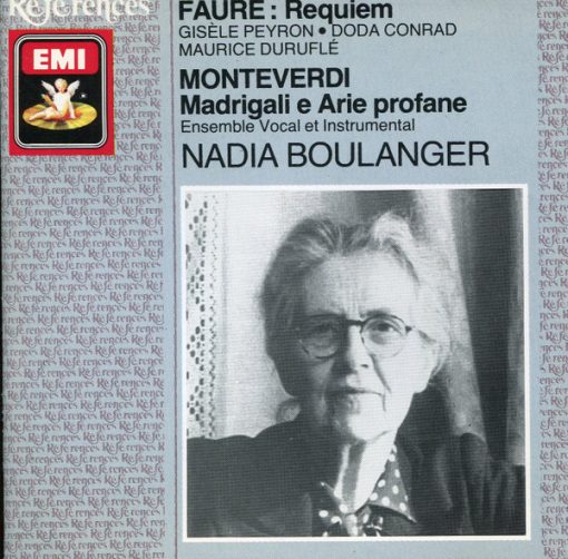 Nadia Boulanger, Gabriel Fauré, Claudio Monteverdi, Ensemble Vocal Et Instrumental - Fauré: Requiem, Monteverdi: Madrigali (CD, Comp) (Near Mint (NM or M-))