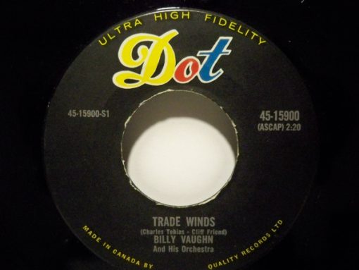 Billy Vaughn And His Orchestra - Trade Winds / Hawaiian War Chant (7", Single) (Near Mint (NM or M-))