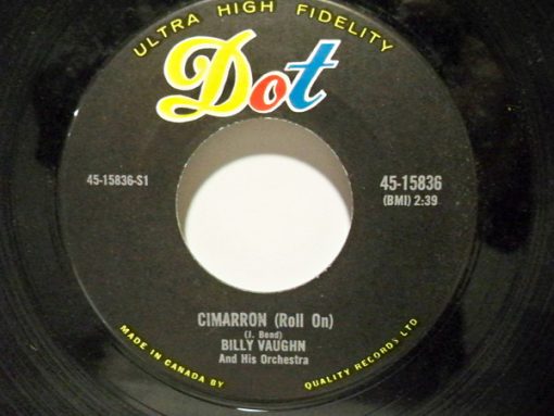 Billy Vaughn And His Orchestra - Cimarron (Roll On) / You're My Baby Doll (7", Single) (Very Good (VG))