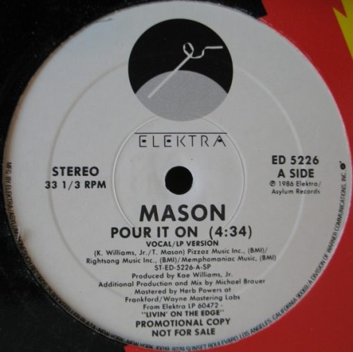 Mason (3) - Pour It On (12", Promo, Spe) (Mint (M))