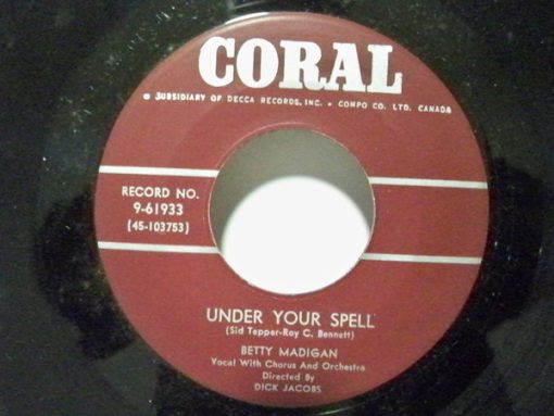 Betty Madigan - Under Your Spell / Tell Me How (7", Single) (Very Good Plus (VG+))