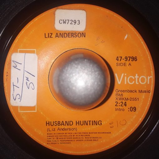 Liz Anderson - Husband Hunting (7", Single) (Very Good Plus (VG+))