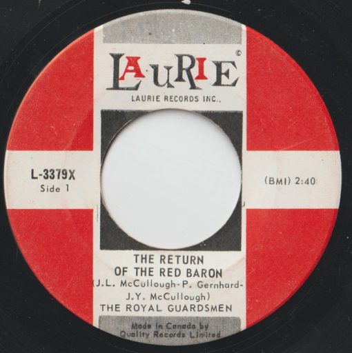 The Royal Guardsmen - The Return Of The Red Baron (7", Single) (Very Good Plus (VG+))