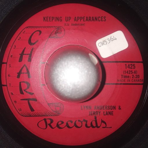 Lynn Anderson & Jerry Lane (2) - Keeping Up Appearances (7", Single) (Very Good Plus (VG+))