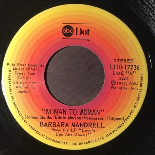 Barbara Mandrell - Woman To Woman (7") (Near Mint (NM or M-))