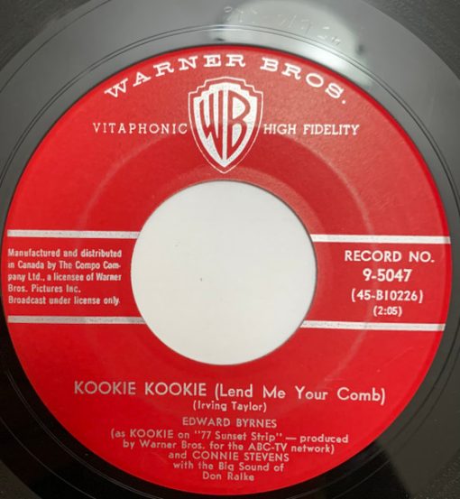 Edd "Kookie" Byrnes And Connie Stevens - Kookie Kookie (Lend Me Your Comb) (7", Single) (Very Good Plus (VG+))