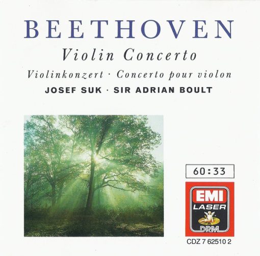 Ludwig van Beethoven, Josef Suk, Sir Adrian Boult - Violin Concerto (CD, Comp, RM) (Near Mint (NM or M-))