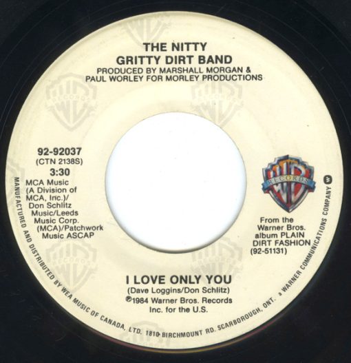 Nitty Gritty Dirt Band - I Love Only You / Face On The Cutting Room Floor (7", Single) (Near Mint (NM or M-))