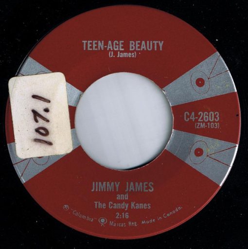 Jimmy James & The Candy Kanes - Teen-Age Beauty (7", Single) (Near Mint (NM or M-))