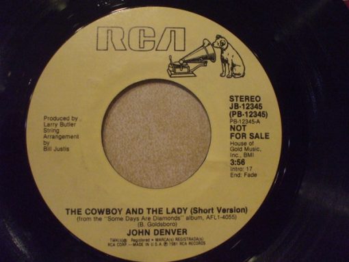 John Denver - The Cowboy And The Lady (7", Single, Promo) (Near Mint (NM or M-))