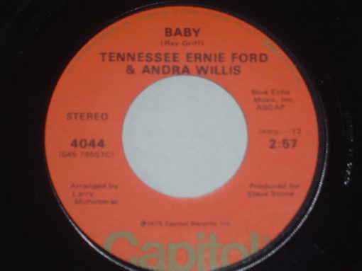 Tennessee Ernie Ford & Andra Willis - Baby / I'd Like To Be (7", Single) (Very Good (VG))