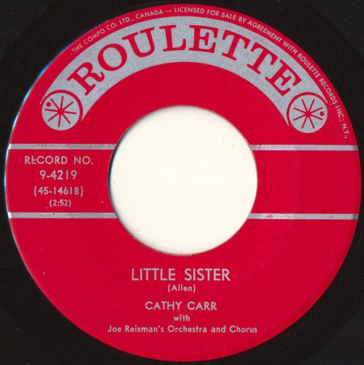 Cathy Carr - Little Sister / Dark River (7", Single) (Near Mint (NM or M-))