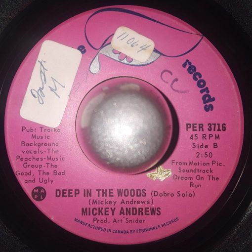 Mickey Andrews - Deep In The Woods (7", Single) (Very Good (VG))