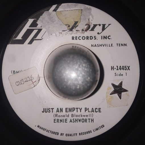 Ernie Ashworth - Just An Empty Place (7", Single) (Very Good Plus (VG+))