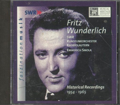 Fritz Wunderlich, SWR-Rundfunk-Orchester Kaiserslautern, Emmerich Smola - Historical Recordings 1954-1965 (CD, Comp) (Near Mint (NM or M-))