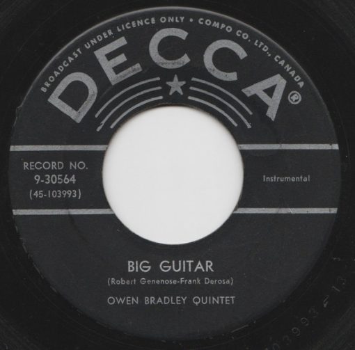 Owen Bradley And His Quintet - Big Guitar / Sentimental Dream (7", Single) (Near Mint (NM or M-))