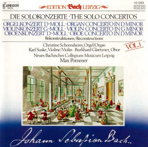 Johann Sebastian Bach, Neues Bachisches Collegium Musicum Leipzig, Max Pommer - Solo Konzerte (Rekonstruktionen) Vol. 1 (CD, Comp) (Near Mint (NM or M-))