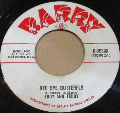 Ed Zolas And Ted Cooper - Star-Crossed Lovers / Bye Bye Butterfly (7", Single) (Very Good Plus (VG+))