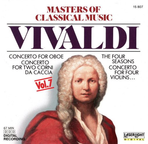 Antonio Vivaldi - Masters Of Classical Music, Vol.7: Vivaldi (CD, Comp) (Very Good Plus (VG+))