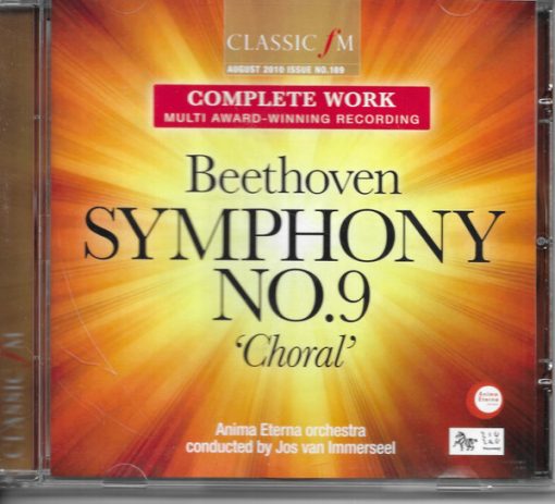 Ludwig van Beethoven, Anima Eterna Orchestra conducted by Jos van Immerseel - Symphony No 9,'Choral ' (CD, Album, Promo) (Near Mint (NM or M-))