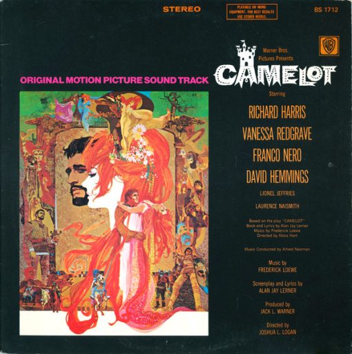 Lerner & Loewe - Richard Harris, Vanessa Redgrave, Franco Nero, David Hemmings - Camelot (Original Motion Picture Sound Track) (LP, Album) (Mint (M))