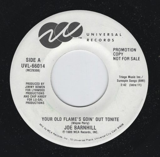 Joe Barnhill - Your Old Flame's Goin' Out Tonite (7", Single, Promo) (Near Mint (NM or M-))