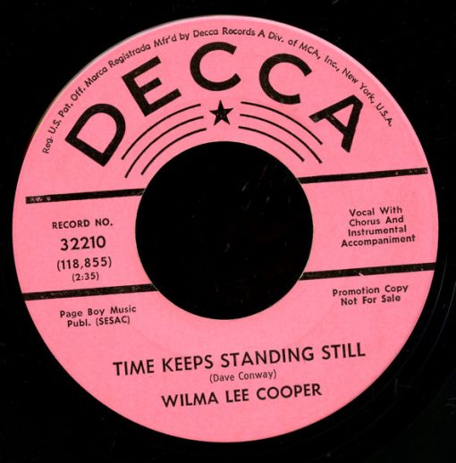 Wilma Lee Cooper - Darling, How could you / Time Keeps standing still (7", Single, Promo) (Very Good Plus (VG+))