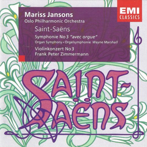 Camille Saint-Saëns - Wayne Marshall (2), Frank Peter Zimmermann, Oslo Filharmoniske Orkester, Mariss Jansons - Symphonie No 3 "Avec Orgue" / Violinkonzert No 3 (CD, Album) (Near Mint (NM or M-))