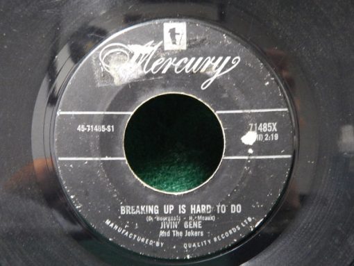 Jivin' Gene & The Jokers - Breaking Up Is Hard To Do (7") (Very Good Plus (VG+))