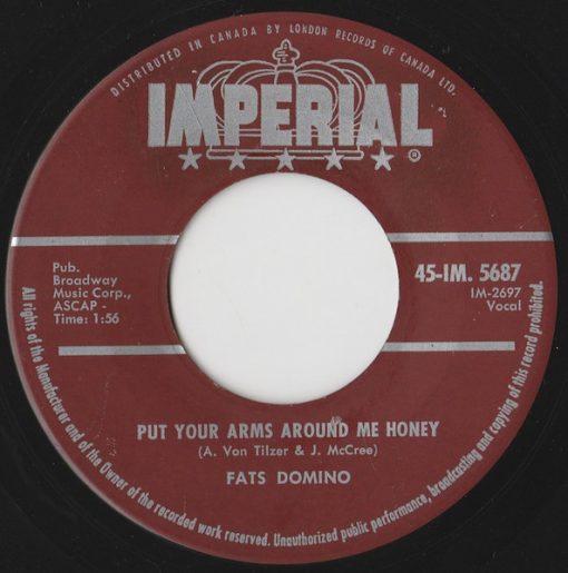 Fats Domino - Put Your Arms Around Me Honey / Three Nights A Week (7", Single) (Near Mint (NM or M-))