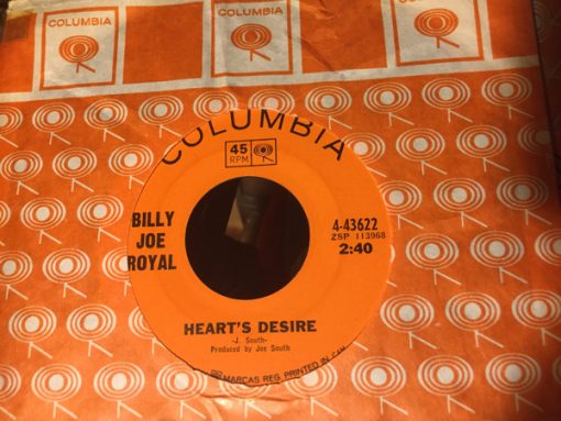 Billy Joe Royal - Heart's Desire / Deep Inside Me (7") (Very Good Plus (VG+))