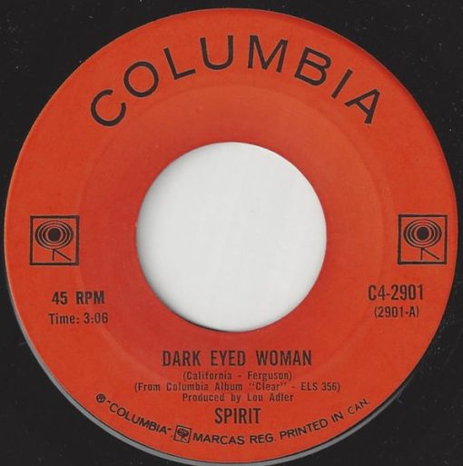 Spirit (8) - Dark Eyed Woman (7", Single, Mono) (Near Mint (NM or M-))