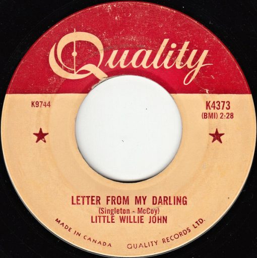 Little Willie John - Fever / Letter From My Darling (7", Single) (Good Plus (G+))