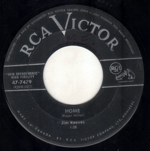 Jim Reeves - Home / If Heartache Is The Fashion (7", Single) (Near Mint (NM or M-))