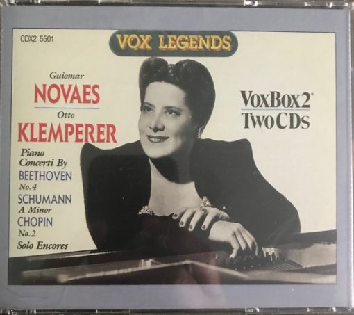 Guiomar Novaes, Otto Klemperer, Wiener Symphoniker - Beethoven, Chopin & Schumann Piano Concerto Encores (2xCD, Comp, RM) (Near Mint (NM or M-))