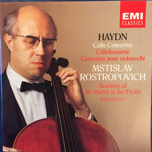 Joseph Haydn - Mstislav Rostropovich - The Academy Of St. Martin-in-the-Fields - Iona Brown - Cello Concerto In C Major / Cello Concerto In D Major, Op.101 (CD, Album, RM) (Near Mint (NM or M-))