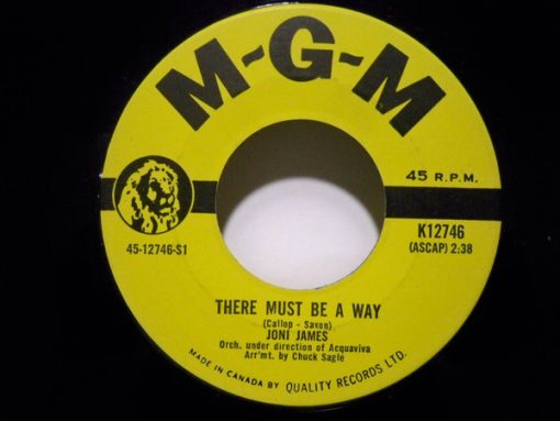 Joni James - There Must Be A Way / Sorry For Myself? (7", Mono) (Very Good Plus (VG+))