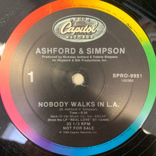 Ashford & Simpson - Nobody Walks In L.A. (12", Promo) (Mint (M))