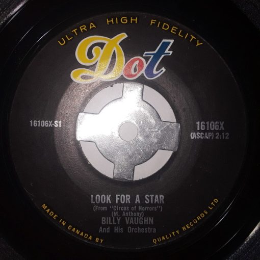 Billy Vaughn And His Orchestra -  Look For A Star / He'll Have To Go (7", Single) (Very Good Plus (VG+))