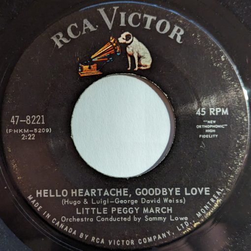 Peggy March - Hello Heartache, Goodbye Love / Boy Crazy (7", Single) (Near Mint (NM or M-))