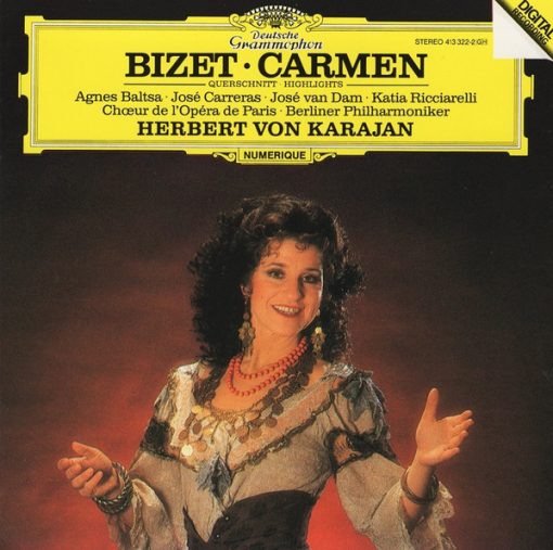 Georges Bizet, Berliner Philharmoniker, Herbert Von Karajan - Carmen (Highlights) (CD, Album, RE) (Near Mint (NM or M-))