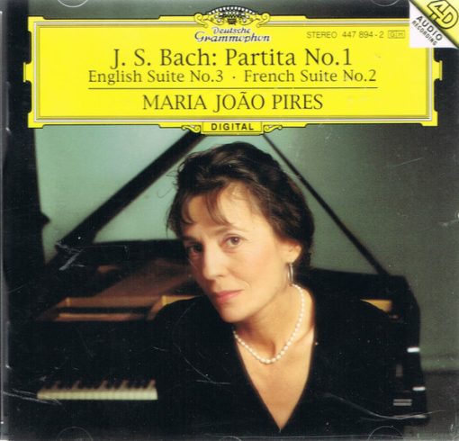 Johann Sebastian Bach, Maria-João Pires - Partita No. 1 • English Suite No. 3 • French Suite No. 2 (CD, Album, PMD) (Near Mint (NM or M-))