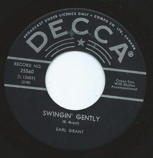 Earl Grant - Swingin' Gently (7") (Very Good Plus (VG+))