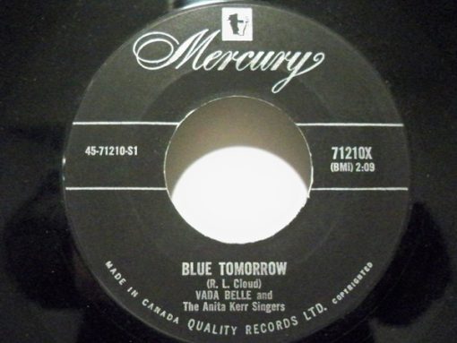 Vada Belle With The Anita Kerr Singers - Blue Tomorrow / Gold In My Sunshine (7", Single) (Very Good Plus (VG+))