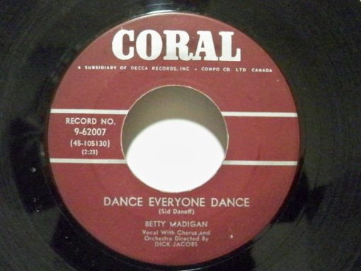 Betty Madigan - Dance Everyone Dance / My Symphony Of Love (7", Single) (Near Mint (NM or M-))