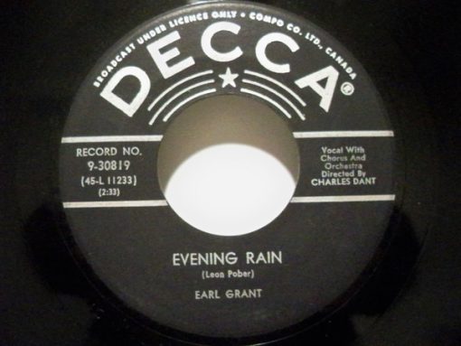 Earl Grant - Evening Rain  (7", Single) (Very Good Plus (VG+))